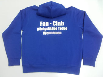Fanclub-Sweatshirt-Jacke (beflockt)